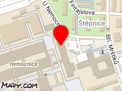 Mapa - Nemocnice Břeclav