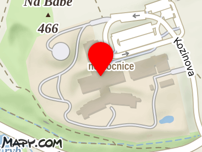 Mapa - Nemocnice Domažlice