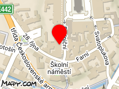 Mapa - Krevní centrum Hranice