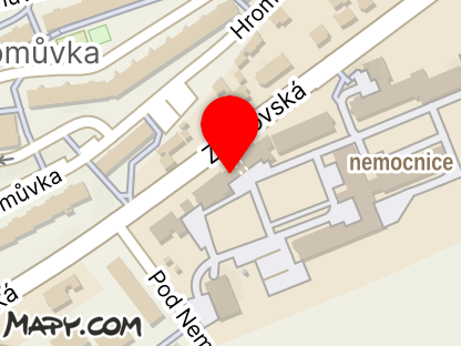 Mapa - Nemocnice Hranice