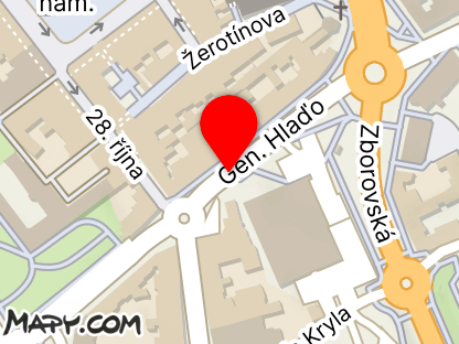 Mapa - Krevní centrum Nový Jičín
