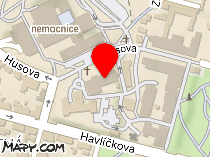 Mapa - Nemocnice Havlíčkův Brod