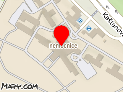 Mapa - Nemocnice Třinec