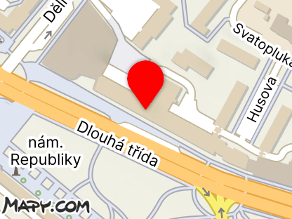 Mapa - Krevní centrum Havířov