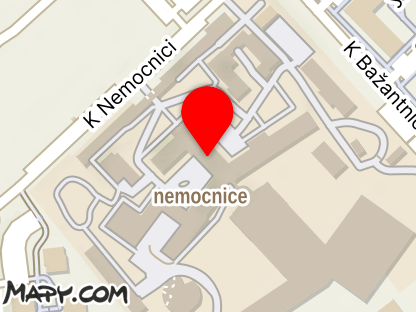 Mapa - Nemocnice Hořovice