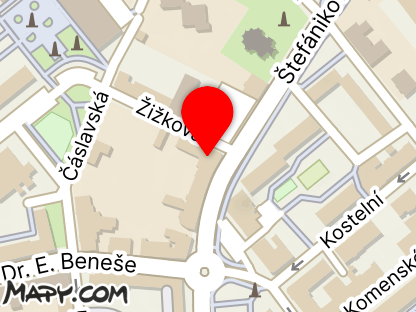 Mapa - Krevní centrum Bohumín