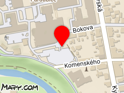 Mapa - Pardubická nemocnice