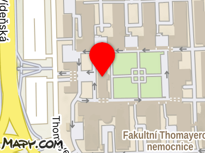 Mapa - Fakultní Thomayerova nemocnice