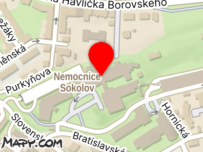 Mapa - Nemocnice Sokolov