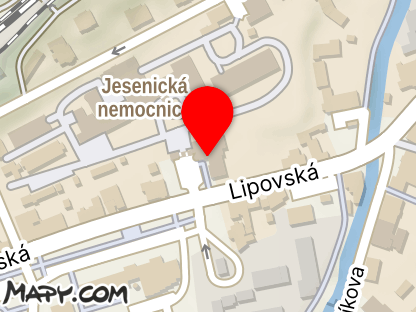 Mapa - Nemocnice Jeseník
