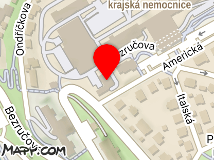 Mapa - Nemocnice Karlovy Vary