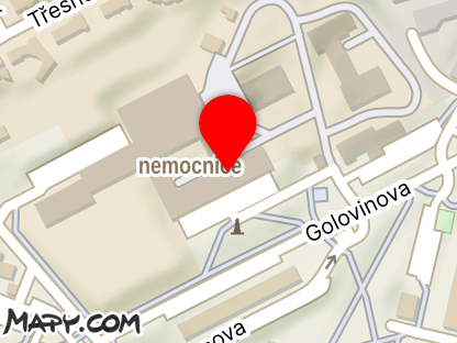 Mapa - Nemocnice Kadaň