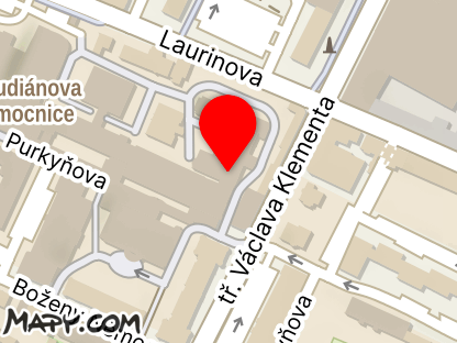 Mapa - Nemocnice Mladá Boleslav