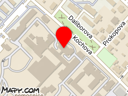 Mapa - Nemocnice Chomutov