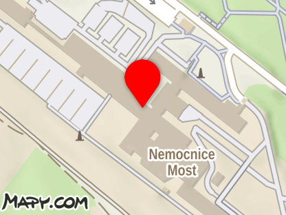Mapa - Nemocnice Most
