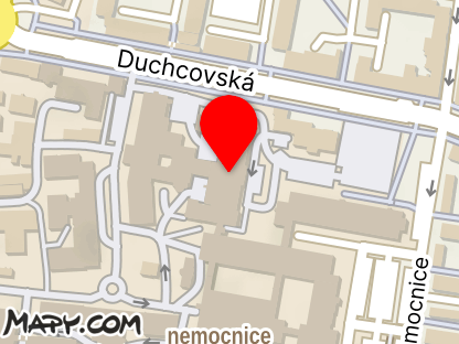 Mapa - Nemocnice Teplice