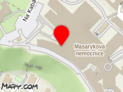 Mapa - Masarykova nemocnice Ústí nad Labem