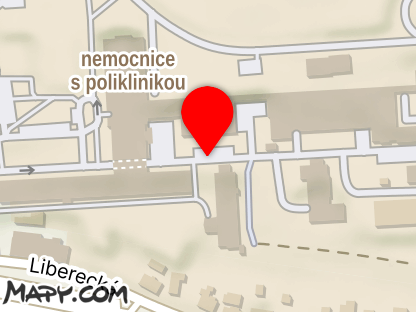 Mapa - Nemocnice Česká Lípa